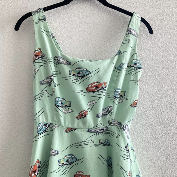 Retro Rockabilly Pinup Hotrod Dress - Picture 3 of 5